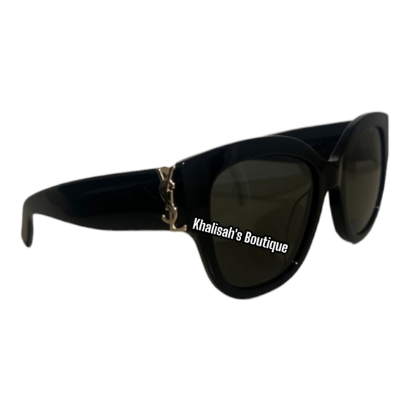 Brand New with Tags! YSL Saint Laurent Monogram Acetate 56MM Cat Eye Sunglasses - Picture 11 of 15